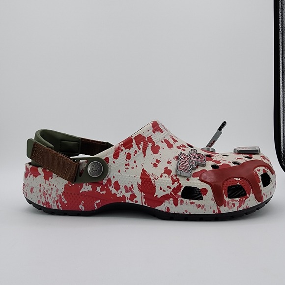 CROCS Friday The 13th Classic Clogs Mens Size 10 Jason Vorhees Movie NEW in Box - Picture 3 of 13